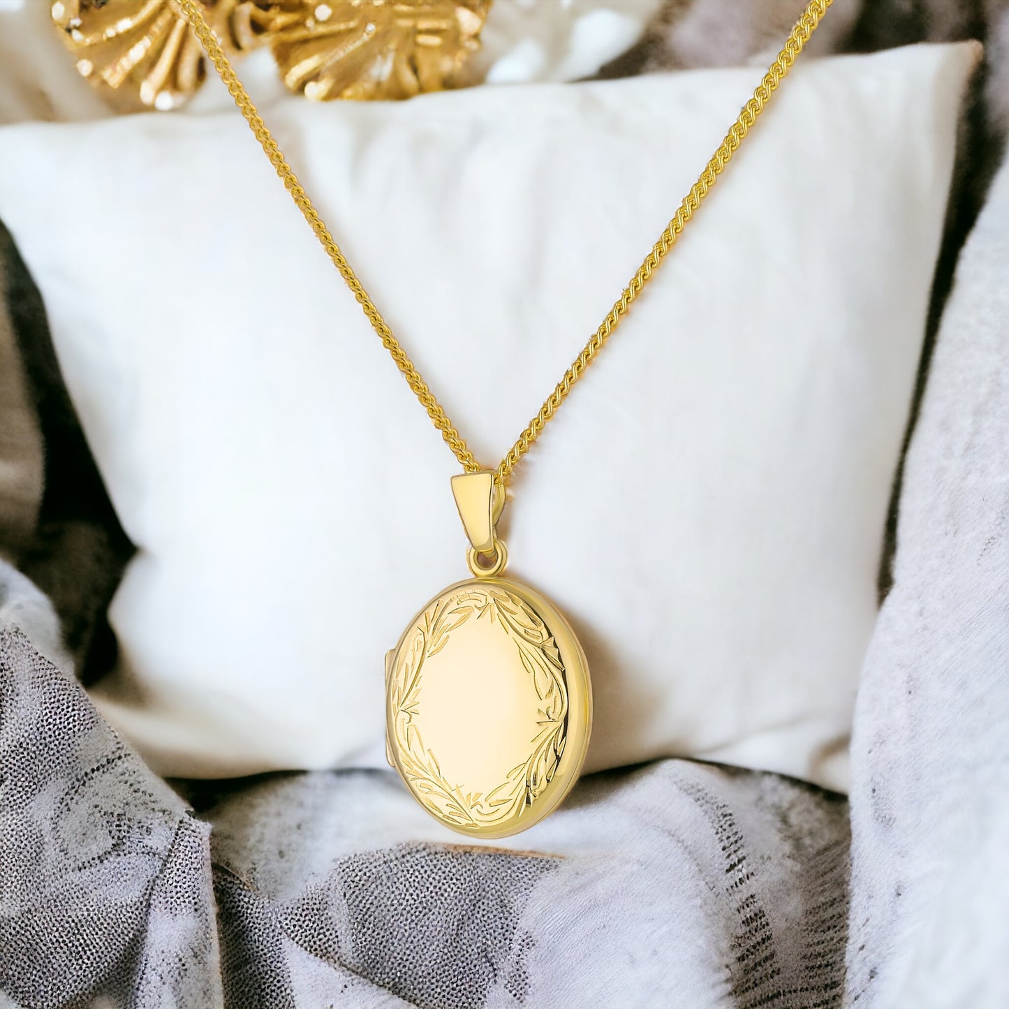 Harper -  9ct Yellow Gold Locket Necklace